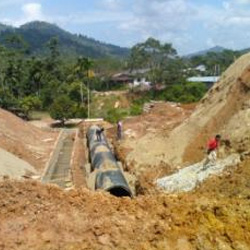 Floline Pipeline at Gua Musang 